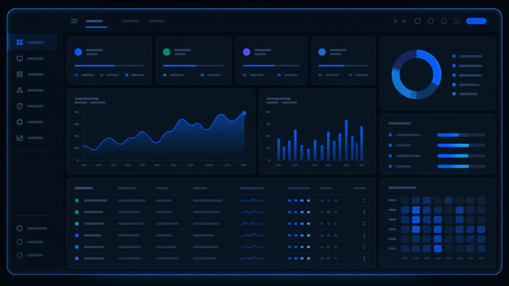 SA Manager server dashboard preview